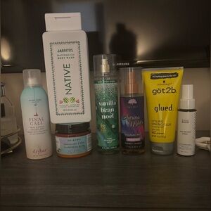 Lot of body and hair care items - most unused